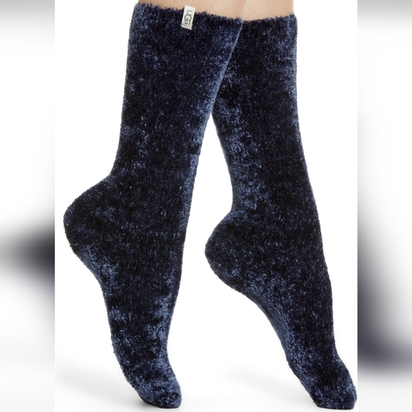 UGG Navy Leda Cozy Socks - Picture 1 of 10